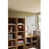 Hübsch Regal v hrastovem dekorju v naravni barvi 80x95x30 cm Disco – | Shoptok.si