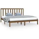 The Living Store Posteljni okvir medeno rjav iz trdne borovine 200x200 cm - Posteljni Okvir, (21525719) | Shoptok.si