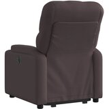  Naslonjač na podizanje tamnosmeđi od tkanine | shoptok.hr