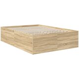  Krevetna konstrukcija s uzglavljem Sonoma hrast 150 x 200 cm | Eponuda.com