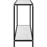  Konzolna mizica bela 100x35x75 cm kaljeno steklo, (20625257) | Shoptok.si
