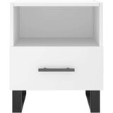 vidaXL Nočna omarica bela 40x35x47,5 cm inženirski les | Shoptok.si