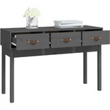  Konzolni stol sivi 114x40x75 cm od masivne borovine | shoptok.hr