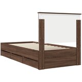  Krevetna konstrukcija Smeđi hrast 90 x 200 cm Inženjersko Drvo | shoptok.hr