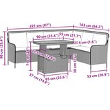  2-dijelni set vrtnih sofa od poliratana s jastucima bež 90 x 55 x 40/71 cm | Shoptok.si