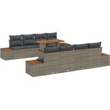  Vrtni kauč set Set od 9 Taupe Ratan 4-dijelni vanjski kauč | shoptok.hr