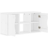 TV ormarić ODDA bijeli 79x24x40 cm puno drvo bor | shoptok.hr