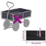  Obloga za vrtna kolica crna 81 x 41 x 21 cm od tkanine | Eponuda.com