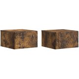 Stolna montirana na zid 2 pcs Dimljeni hrast 34,5 x 33 x 20 cm Cijene