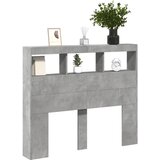 Ormarić za uzglavlje LED svjetlima boja betona 120x17x102 cm | Eponuda.ba