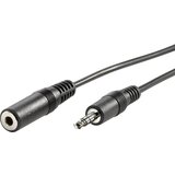 Value 11.99.4355 klinker avdio podaljšek [1x 3\,5 mm banana moški konektor - 1x priključna doza za 3\,5 mm banana moški konektor] 5.00 m črna zaščiten, (20431696) Cene
