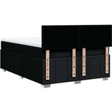  Krevet s oprugama i madracem crni 140 x 190 cm od tkanine | shoptok.hr