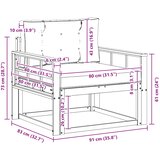  Srednja sofa za van Prirodna | shoptok.hr