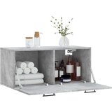 vidaXL Stenska omarica betonsko siva 80x36,5x35 cm inženirski les | Shoptok.si