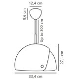  DFTP by Nordlux - Visilica na sajli sa podesivim abažurom ALIGN 1xE27/15W/230V | Eponuda.com