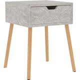  Noćni ormarić siva boja betona 40x40x56 cm konstruirano drvo | Eponuda.com