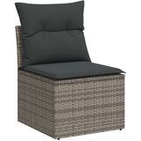  6-dijelni set vrtnih sofa od poliratana s jastucima sivi | shoptok.hr