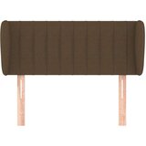  Vzglavje z ušesi temno rjavo 93x23x78/88 cm blago, (20738704) | Shoptok.si