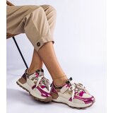 Gemre Pink sneakers adorned with animal motif Soria Cene