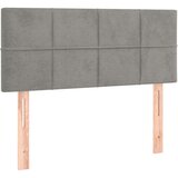 Maison Chic posteljno vzglavje - vzglavna omarica - nočna omarica svetlo sivo 80x5x78/88 cm žamet, (21707033) Cene