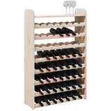  Stalak za vino s gornjom pločom 72,5x25x111,5 cm od borovine | Eponuda.ba