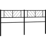  Metalno zamjensko uzglavlje crno 193 cm | shoptok.hr