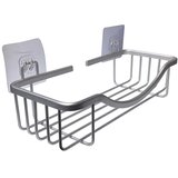 Douceur d intérieur Aluminijasta kopalniška polica v sijajno srebrni barvi z namestitvijo brez vrtanja Filaire Aluminium – | Shoptok.si