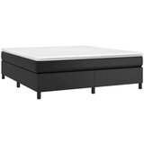  Box spring posteljni okvir črn 160x200 cm umetno usnje, (20735326) | Shoptok.si