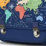 CARAMEL & CIE CARTABLE 38 CM MAPPEMONDE Tamno plava | shoptok.hr