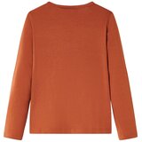  Dječja majica s dugim rukavima boja konjaka 116 | shoptok.hr