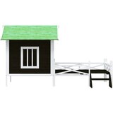  Kućica za pse siva 159 x 120 x 88,5 cm od masivne borovine | Shoptok.si