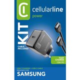 Cellular Line kućni punjač Samsung USB-C i kabel C-C 15W | shoptok.hr