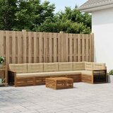  Set vanjskih sofa 7 kom. Prirodna i bež | shoptok.hr