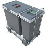 Izvlečni plastični koš za ločevanje odpadkov 18 + 8 l Ecofil - Elletipi