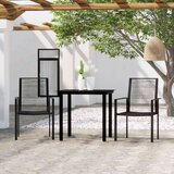  3-dijelni vrtni blagovaonski set crni | shoptok.hr