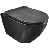 Sanotechnik viseča brezrobna WC školjka UNO, črna, GMB100 | Shoptok.si