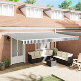 Tenda na automatsko uvlačenje antracit i bijela 500x300 cm | Eponuda.com