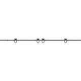 Pribor za klizna vrata 400 cm čelični crni | shoptok.hr
