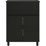  Toaletna jedinica Crna 60 x 35 x 80 cm Konstruirano drvo | shoptok.hr