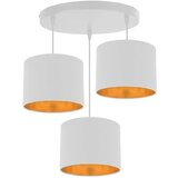 Candellux luster/visilica-atlanta viseća lampa bela 3X40W E27 bela abažur Cene