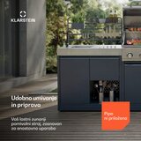 Klarstein WaldChef donji ormarić ispod sudopera | Sudoper od nehrđajućeg čelika | Vodootporan | 90 x 135 cm | shoptok.hr