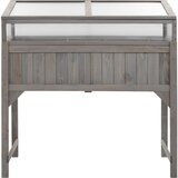  Povišena gredica sa staklenikom 110 x 54 x 120 cm od jelovine | Eponuda.com