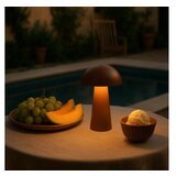 Rabalux Punjiva stona lampa Mireo, IP44, Dimabilna na touch LED 1.5W, 3000K, 20cm, Braon Cene