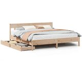 vidaXL Okvir kreveta bez madraca 180 x 200 cm od masivne borovine | shoptok.hr