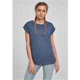 Urban Classics Women's t-shirt with extended shoulder vintageblue Cene