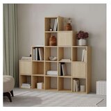 Hanah home Bookshelf Paleo, 150,8x150,8x28 cm, Boje hrasta | Eponuda.ba