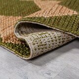 Flair Rugs Zelena/u prirodnoj boji ručno rađena staza od mješavine jute 80x230 cm Effie Diamond – | shoptok.hr