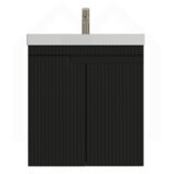 Piramida Euridika 60LH lavabo sa ormarićem PINO/BLACK | Eponuda.com