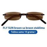 naočare za sunce sa dioptrijom Fly Sun (crne sa sivim staklima +3.50 , braon sa braon staklima+3.00, +3.
