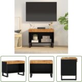 The Living Store TV omarica 60x33x43,5 cm trden mangov les - TV Omarica, (21738313) | Shoptok.si